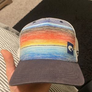 Colorful Costa Del Mar Hat Cap Mens Snapback Textured